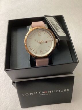 Tommy Hilfiger Pink Silicone Strap Watch 38mm